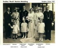 Mush and Harriet Morton Wedding Party, Tsingtao, China, 1936